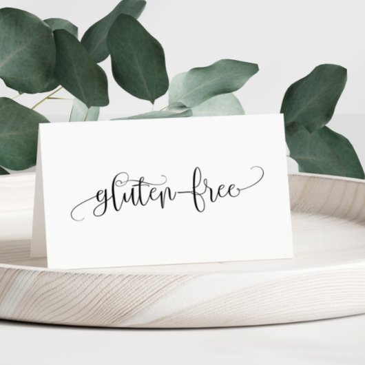 Glutenfreie Tischzinnkarte Tischnummer