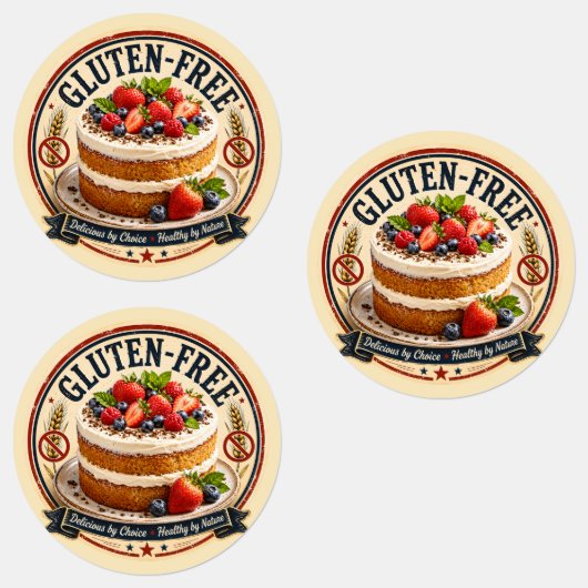 Glutenfreie Torte Etiketten (Gruppe)
