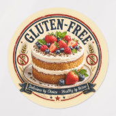 Glutenfreie Torte Etiketten (Design 1)
