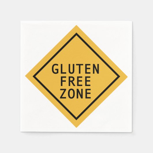 Glutenfreie Zone Serviette (Vorderseite)