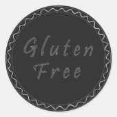 Glutenfreier Aufkleber für Tafeln (Vorderseite)