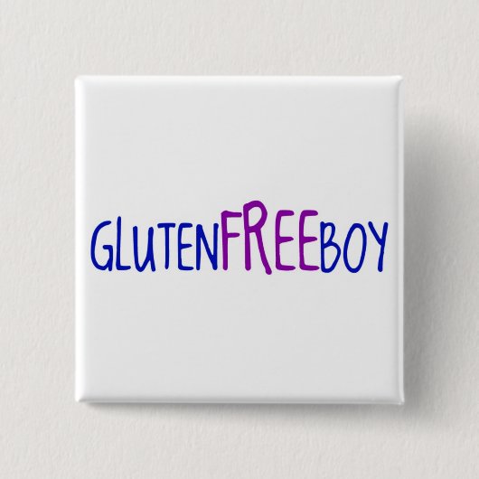 Glutenfreier Junge Button (Vorderseite)