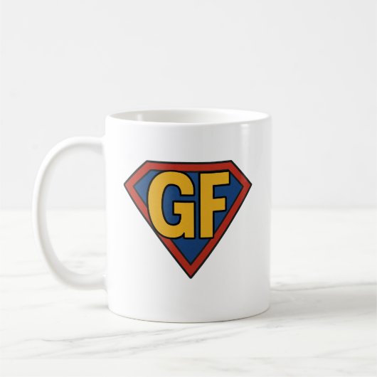 Glutenfreier Superheld Kaffeetasse (Links)