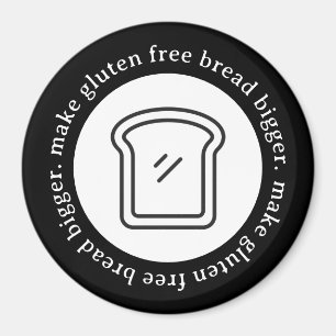 Glutenfreies Brot mit einem größeren Circle Magnet