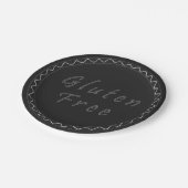 Glutenfreies Chalkboard Pappteller (Schrägansicht)