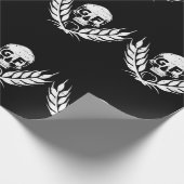 Glutenfreies Cooles Schädelwarrift Geschenkpapier (Ecke)