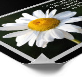 Glutenfreies Daisy Poster mit Zitat (Ecke)