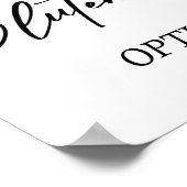 Glutenfreies druckbares Hochzeitszeichen Poster (Ecke)