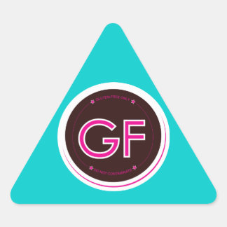 Glutenfreies Etikett Dreieckiger Aufkleber
