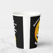 Glutenfreies Lächeln im Emoji-Gesicht Pappbecher (Rechts)