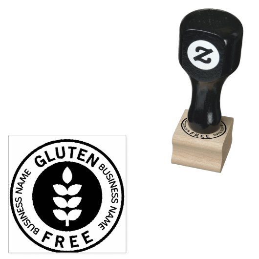 Glutenfreies Lebensmittel Gummistempel (Stempel)