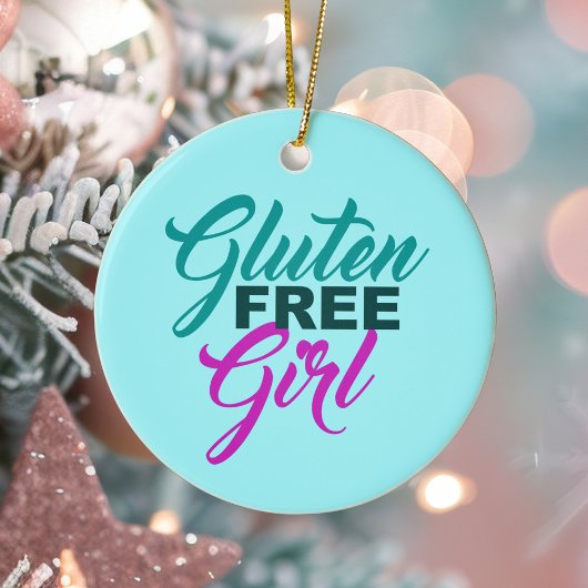 Glutenfreies Mädchen Keramik Ornament