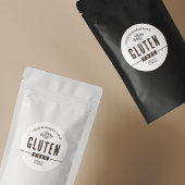 Glutenfreies, modernes Dessertgebäck Runder Aufkleber