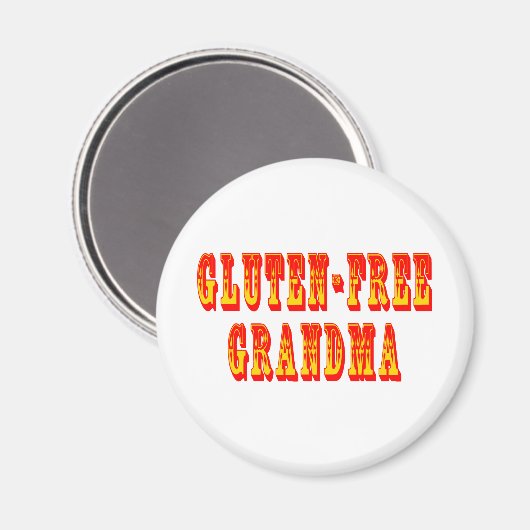 Glutenfreies Oma Magnet (Vorderseite/Rückseite)