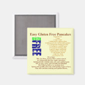 Glutenfreies Pancake Rezept Magnet (Vorderseite/Rückseite)