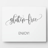 Glutenfreies Schild Tabletop Plaque mit Easel Fotoplatte (Vorderseite)