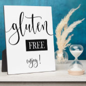 Glutenfreies Schild Tabletop Plaque mit Easel Fotoplatte (Seite)