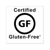 Glutenfreies Symbol Permastempel (Design)