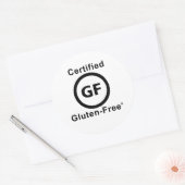Glutenfreies Symbol Runder Aufkleber (Umschlag)