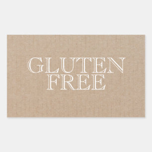 Glutenfreies Vintages Floß rechteckiger Aufkleber