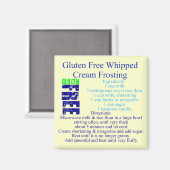 Glutenfreies Zuckerguss Rezept Magnet (Vorderseite/Rückseite)