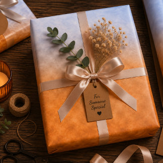 Glutreste am Himmel Geschenkpapier Set