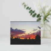 Glutreste der Dämmerungslandschaft Postkarte (Stehend Vorderseite)