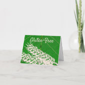 GLUTTEN FREI DANKESKARTE (Rückseite)