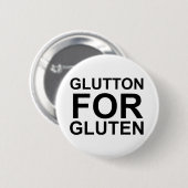 Glutton für Gluten Button (Vorne & Hinten)