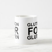 Glutton für Gluten Kaffeetasse (Mittel)