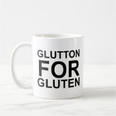 Glutton für Gluten Kaffeetasse (Links)