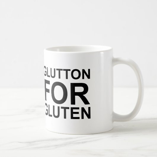Glutton für Gluten Kaffeetasse (Rechts)