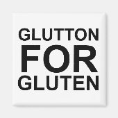 Glutton für Gluten Magnet (Vorne)