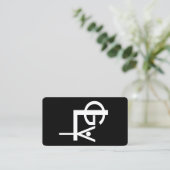 GLY Business Cards Visitenkarte (Stehend Vorderseite)