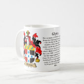 Glynn, der Ursprung, die Bedeutung und das Wappen Kaffeetasse (Vorderseite Links)