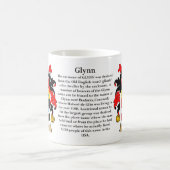 Glynn, der Ursprung, die Bedeutung und das Wappen Kaffeetasse (Mittel)