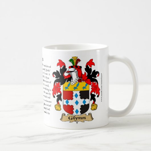 Glynn, der Ursprung, die Bedeutung und das Wappen Kaffeetasse (Rechts)