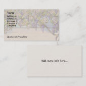 Glyzinie-Buntglas-Visitenkarte Visitenkarte (Vorne/Hinten)