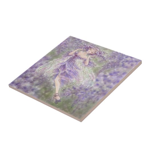 Glyzinie-Fliese Fliese (Seite)