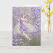 Glyzinie-Gruß-Karte Karte (Gelbe Blume)