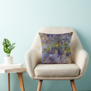 Glyzinie (linke Hälfte) von Claude Monet Kissen