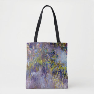 Glyzinie (linke Hälfte) von Claude Monet Tasche