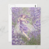 Glyzinie-Postkarte Postkarte (Vorne/Hinten)