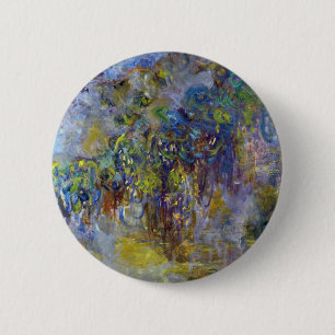 Glyzinie (rechte Hälfte) von Claude Monet Button