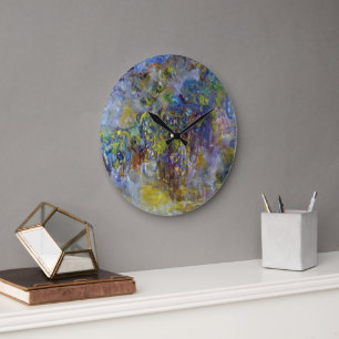Glyzinie (rechte Hälfte) von Claude Monet Große Wanduhr