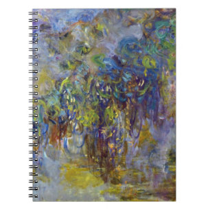 Glyzinie (rechte Hälfte) von Claude Monet Notizblock