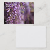 Glyzinie-Visitenkarten Visitenkarte (Vorne/Hinten)