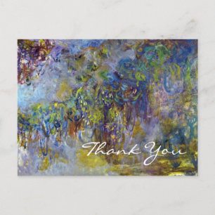 Glyzinie von Claude Monet, Danke Postkarte