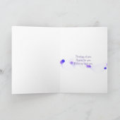 Glyzinien, die an Sie Blüte-denken Karte (Innenseite)