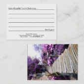 Glyzinietreppen-Kommentarkarte Visitenkarte (Vorne/Hinten)